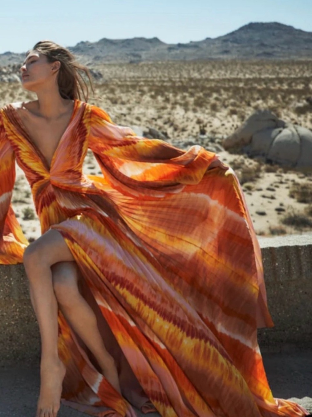 ALEXIS Este Puff Sleeve Plissé
Sunset Maxi Dress NWOT Small